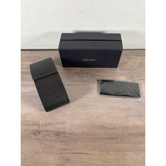 Prada Symbole Geometric Sunglasses- 50mm- SPR 14Z-F- Box Case- Cloth- NEW Authen - Picture 8 of 8